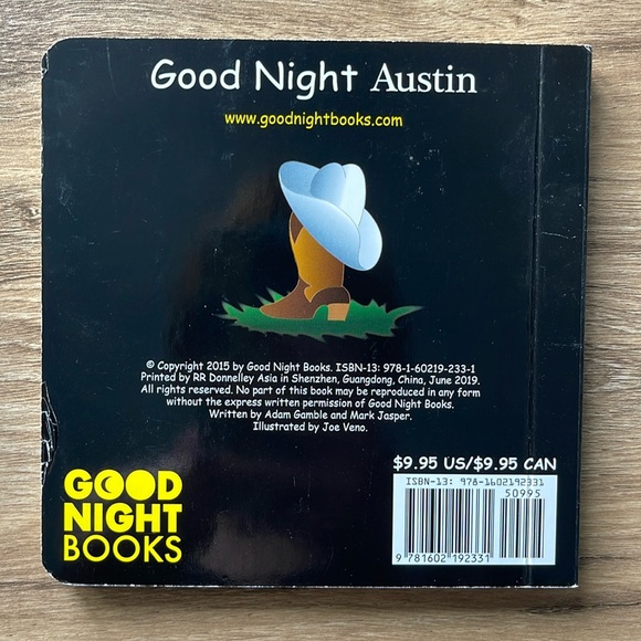 Good Night Austin Texas Children’s Location Board Book By Adam Gamble VGC - Picture 2 of 2